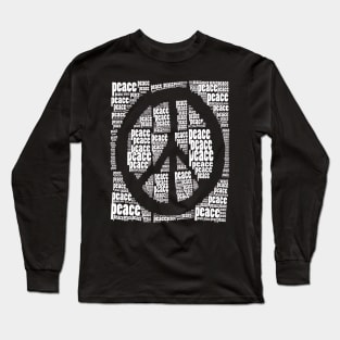 PEACE Peace Peace Symbol Long Sleeve T-Shirt